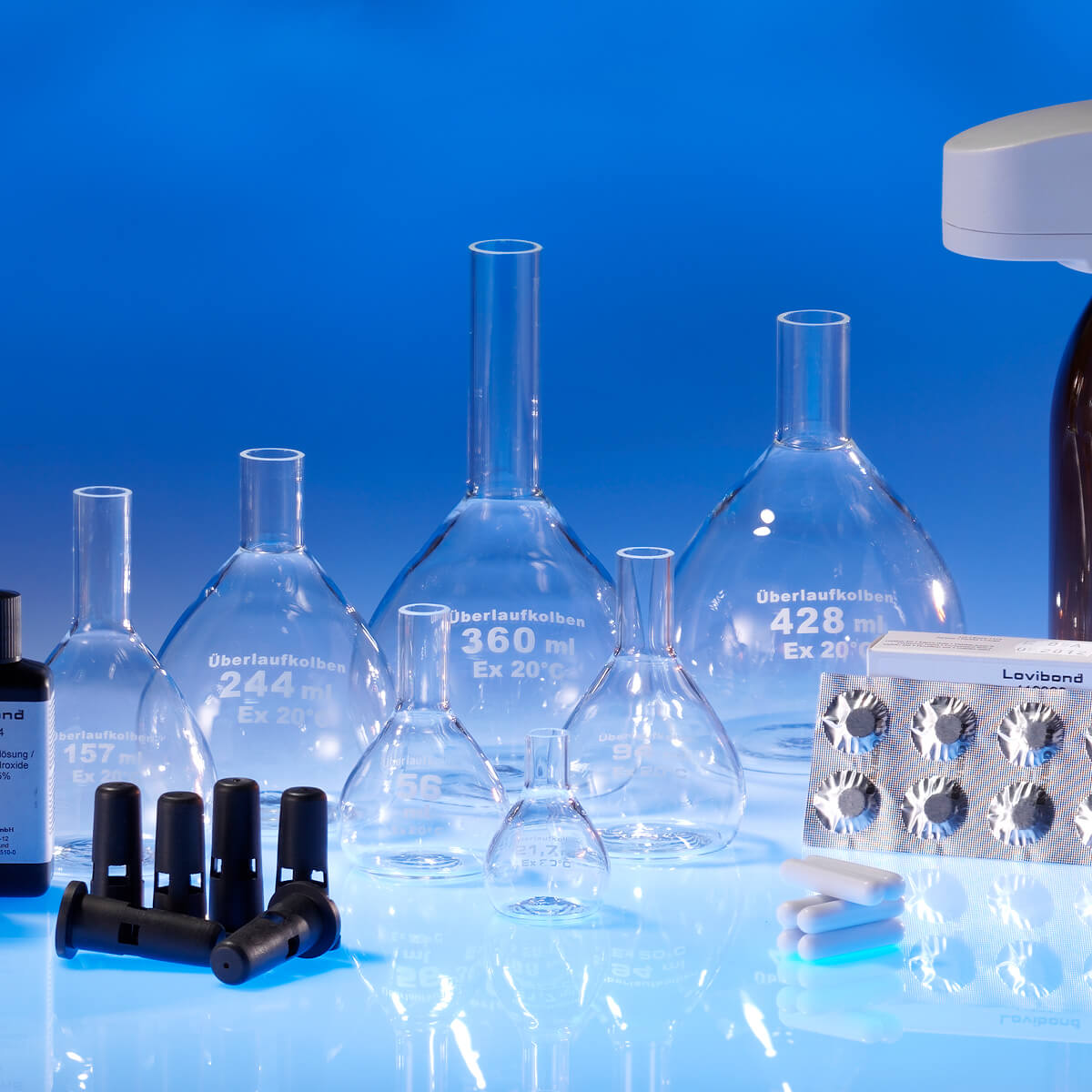 FRASCO DE VIDRO, 244 ML, PARA PREPARO DE