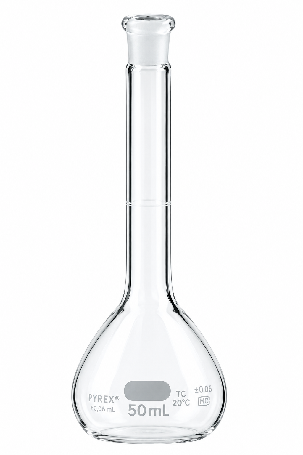 Balão Volumétrico PYREX® Classe A – 50 mL, 2 L e 3 L
