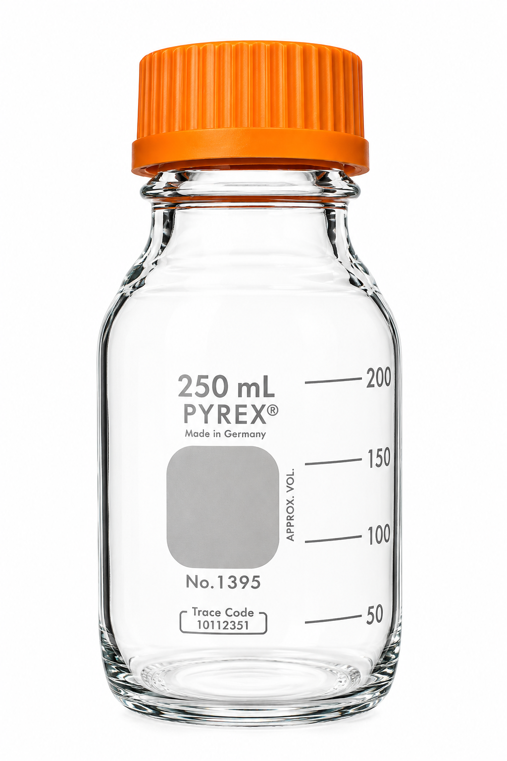 Frasco para Armazenamento de Meios com Tampa de Rosca – 50 mL, 250 mL e 1 L